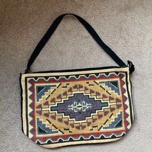 Aztek/boho book/tote bag with zipper